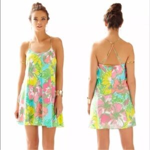 Silk Maisy mini racerback slip dress